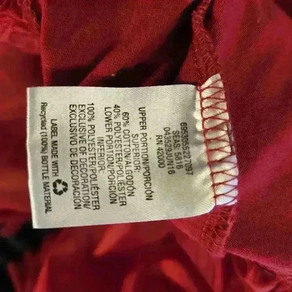 Charming Red Tulle Dress with White Collar for Girls - Picture 3 of 6